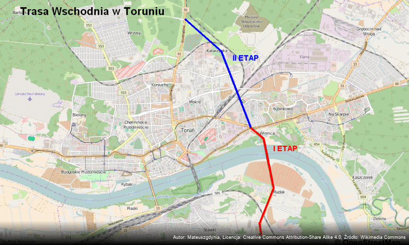 Trasa Wschodnia w Toruniu